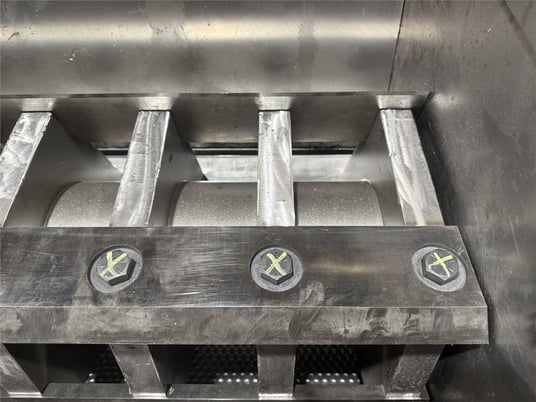 20" x 50" Cumberland #50B, granulator, 100 HP, 5 knife open rotor, 2 bed knives, as-is - Image 10