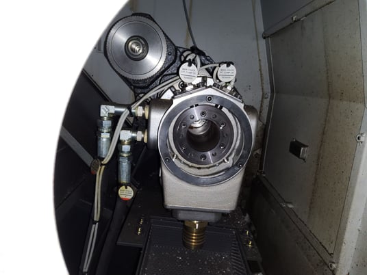 Samsung #SL-15E, cnc lathe, 17.7" swing, 1.8" bar, 25 HP, 6 RPM, 6" chuck, 11.8" diameter x 20.5" L max, - Image 5