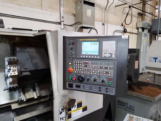 Samsung #SL-15E, cnc lathe, 17.7" swing, 1.8" bar, 25 HP, 6 RPM, 6" chuck, 11.8" diameter x 20.5" L max, - Image 9