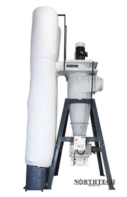 8200 cfm, Northtech #NT-2ST20XL-RAL, Dust Collector, 20/21 HP, 230/460 V., 26" impeller, 35" diameter - Image 2