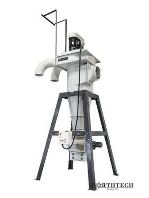 8200 cfm, Northtech #NT-2ST20XL-RAL, Dust Collector, 20/21 HP, 230/460 V., 26" impeller, 35" diameter - Image 3