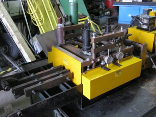 12 Stand, Custom #FS1-6412-18, rollformer, 1-1/4" arbor, MP300, 8" horiz centers, 4" vertical centers, pinch - Image 6