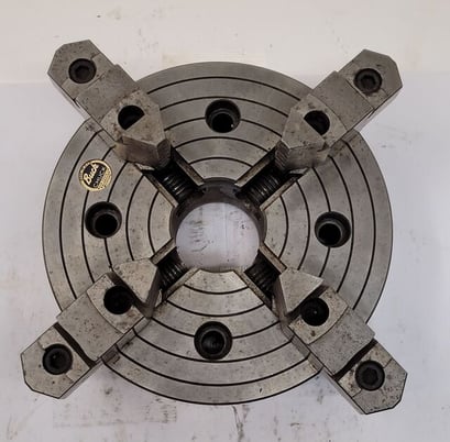 8" Buck #6408R, lathe chuck, 4-jaw - Image 2