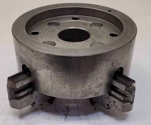 8" Buck #6408R, lathe chuck, 4-jaw - Image 3