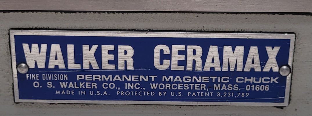 6" x 18" O.S. Walker Company, permanent magnetic chuck - Image 2