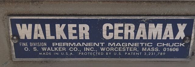 6" x 18" O.S. Walker Company, permanent magnetic chuck - Image 8