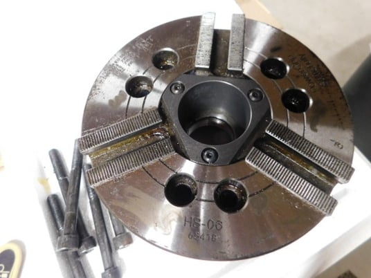 Samchully #HS-06, High speed 3-jaw hydraulic chuck, 6000 RPM max. - Image 6