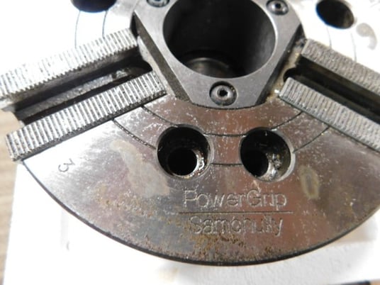 Samchully #HS-06, High speed 3-jaw hydraulic chuck, 6000 RPM max. - Image 7