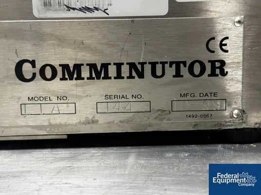 Fitzpatrick Comminutor #L1A, Fitzmill, Stainless Steel, AB Control, 1999 - Image 3