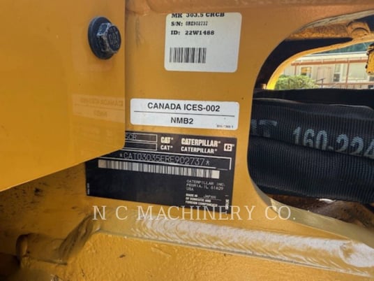 Caterpillar 303.5 CRCB, Crawler Excavator, 35 hours, S/N: RE902737, 2023 - Image 6