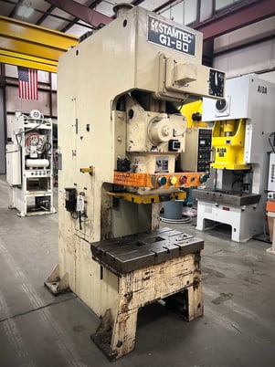 80 Ton, Stamtec #G1-80, C Frame OBI Press, 39" bed RL, 50-120 SPM, 2.76" stroke - Image 3