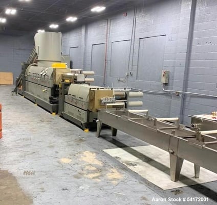 6" Huaxing #HXSJ-150-DWM11, Three-Stage Extrusion Line, 1,3232,205 lbs/hr, 30:1 L/D, 215 HP, 480 VAC, 2019 - Image 1
