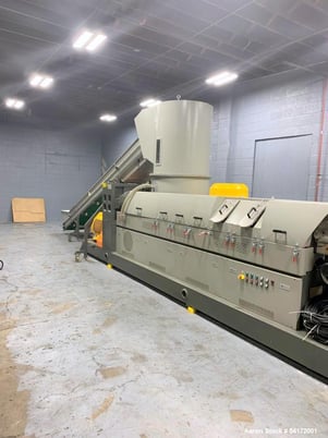 6" Huaxing #HXSJ-150-DWM11, Three-Stage Extrusion Line, 1,3232,205 lbs/hr, 30:1 L/D, 215 HP, 480 VAC, 2019 - Image 2
