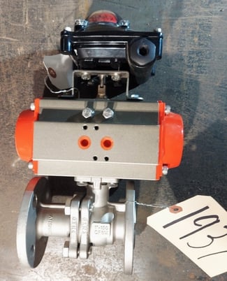 1" JFlow Controls #JFC065, Stainless Steel ball valve with actuator, 115 psi - Image 2
