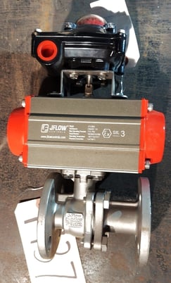 1" JFlow Controls #JFC065, Stainless Steel ball valve with actuator, 115 psi - Image 3