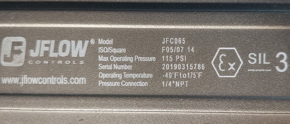 1" JFlow Controls #JFC065, Stainless Steel ball valve with actuator, 115 psi - Image 4