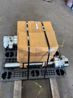 10" - 3 jaw KITAGAWA, open center, power chuck(s), and spindle hydraulic units that go with. (2) sets. Will - Image 3