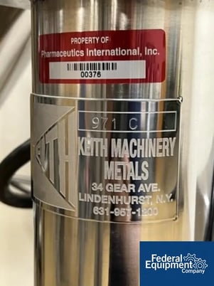 3 cu.ft. Keith Machinery, V Blender, Stainless Steel, 0.75 HP, 460 V., Control panel, 2006 - Image 2