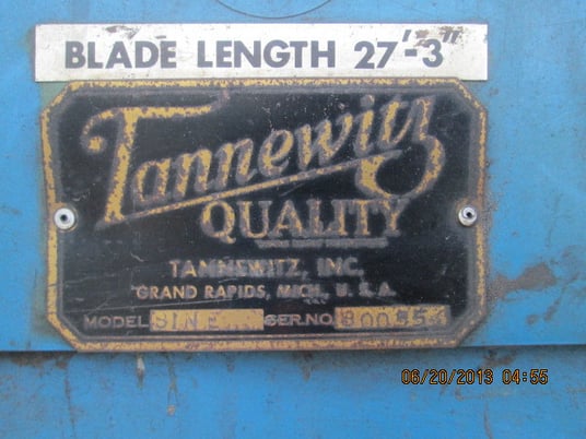 52" x 20" Tannewitz #S1NE, 50-1500 SFM, 10-30 HP, 52" wheel diameter - Image 4