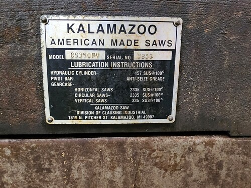 Kalamazoo #CS350PV, cold saw - Image 6