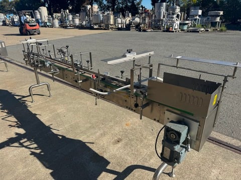 6" wide x 10.5' long, Compact Stainless steel belt conveyor, plastic belt, 2 lane - Image 2