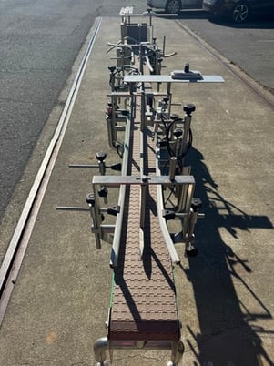 6" wide x 10.5' long, Compact Stainless steel belt conveyor, plastic belt, 2 lane - Image 4