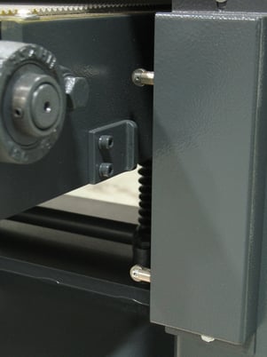 37" Timesavers #1311-13-1, Widebelt, Single Head, 5" thick, 15-45 FPM, 33-38" passline, 1000 CFM, unused - Image 2