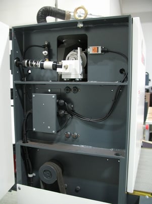 37" Timesavers #1311-13-1, Widebelt, Single Head, 5" thick, 15-45 FPM, 33-38" passline, 1000 CFM, unused - Image 3