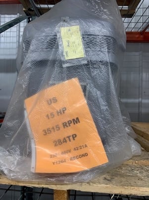 15 HP 3515 RPM U.S. Motors, Frame 284TP, VHS, vertical hollow shaft, 230/460 Volts - Image 1
