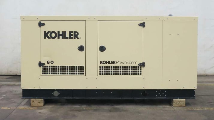 80 KW Kohler #KG80, Natural gas / propane generator set, 277/480 Volts, 83 hours, 126 HP @ 1800 RPM - Image 1