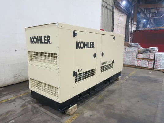 80 KW Kohler #KG80, Natural gas / propane generator set, 277/480 Volts, 83 hours, 126 HP @ 1800 RPM - Image 2