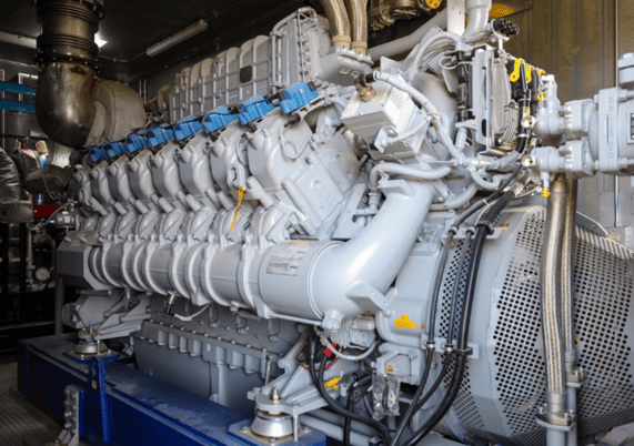1550 KW Mtu #16V4000GS, Natural gas standby generator,weather protected enclosure / sound attenuated - Image 2