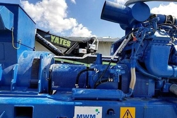 1560 KW MWM Marelli #TCG2020V16K, Natural gas generator, open skid, 4160 Volts, 2010 - Image 7