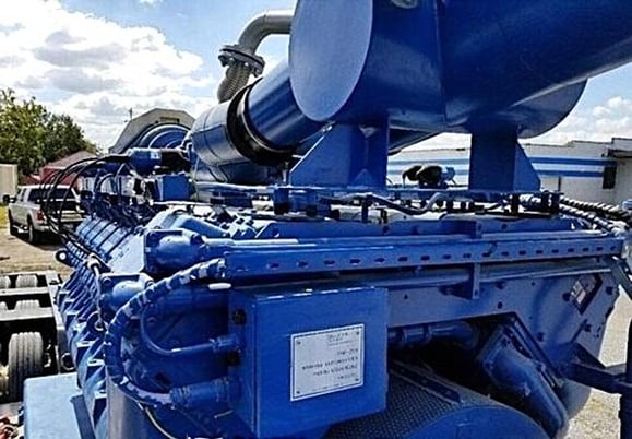 1560 KW MWM Marelli #TCG2020V16K, Natural gas generator, open skid, 4160 Volts, 2010 - Image 8