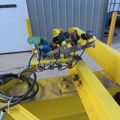 1 Ton, PWI, Underhung Bridge Crane, w/Powered End Trucks, 50' Span, 56' Extended Travel, 50' runway beam - Image 5