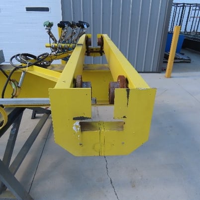 1 Ton, PWI, Underhung Bridge Crane, w/Powered End Trucks, 50' Span, 56' Extended Travel, 50' runway beam - Image 6