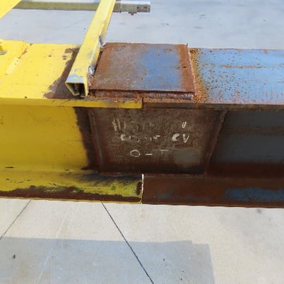 1 Ton, PWI, Underhung Bridge Crane, w/Powered End Trucks, 50' Span, 56' Extended Travel, 50' runway beam - Image 9