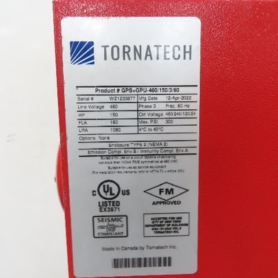 Tornatech, Electric Fire Pump Controller, 180 amps, 460 V, 3-Phase, 60 Hz - Image 2
