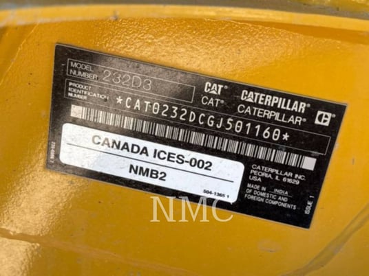 Cat 232D3, Skid Steer Loader, 94 hours, S/N: GJ501160, 2024 - Image 6