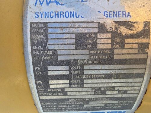 305 KW Caterpillar #3406C, diesel generator set, 240/480 Volts, 3-phase - Image 9