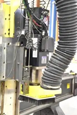 Multicam #5000-Series, CNC router, 5' x 12' table, Multicam HMI 20 Control, 10 HP vacuum pump, 24000 RPM, 2006 - Image 3