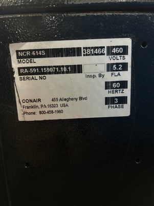 25" x 13.5" Conair #NCR-614S, Granulator/Grinder, reconditioned - Image 7