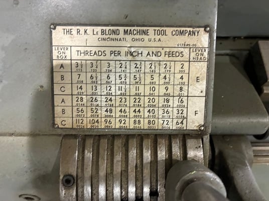 LeBlond lathe - Image 3