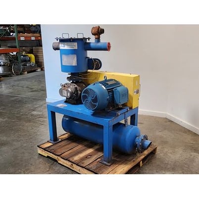 348 cfm, Howden #47-URAI-L, rotary lobe positve displacement blower, 15 HP, 15" HgV - Image 3