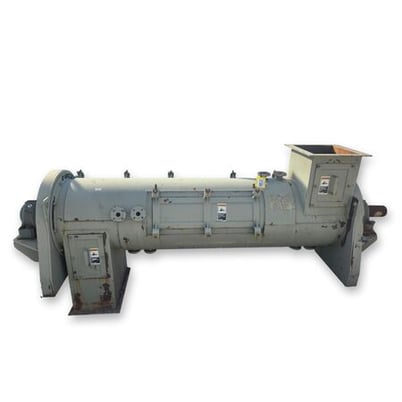 Continuous Process Paddle Mixer Jacketed Pug Mill, 24" diameter x 8' long - Image 1