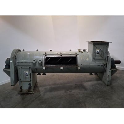 Continuous Process Paddle Mixer Jacketed Pug Mill, 24" diameter x 8' long - Image 2
