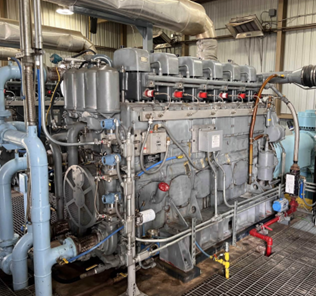 1200 HP @ 1200 RPM, Superior #2406G, 6 Cylinder Natural Gas Engine - Image 3