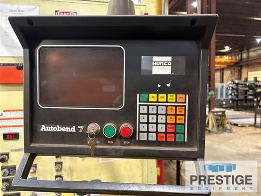 600 Ton, Pacific #K600-22, 22' overall, 242" between housing, 12" stroke, 50 HP, Hurco Auto-Bend 7 CNC, #44397 - Image 6