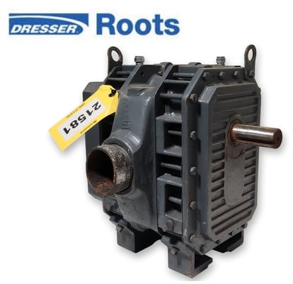 Roots #404-RCS-JV, rotary blower, carbon steel, 3-1/2" inlet/outlet, no drive - Image 1