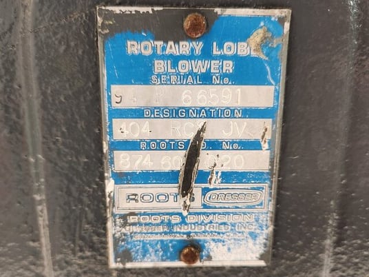 Roots #404-RCS-JV, rotary blower, carbon steel, 3-1/2" inlet/outlet, no drive - Image 2